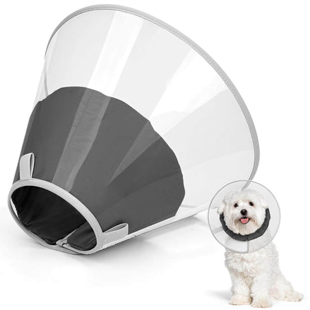 Dog Cone with pad_black-Supet