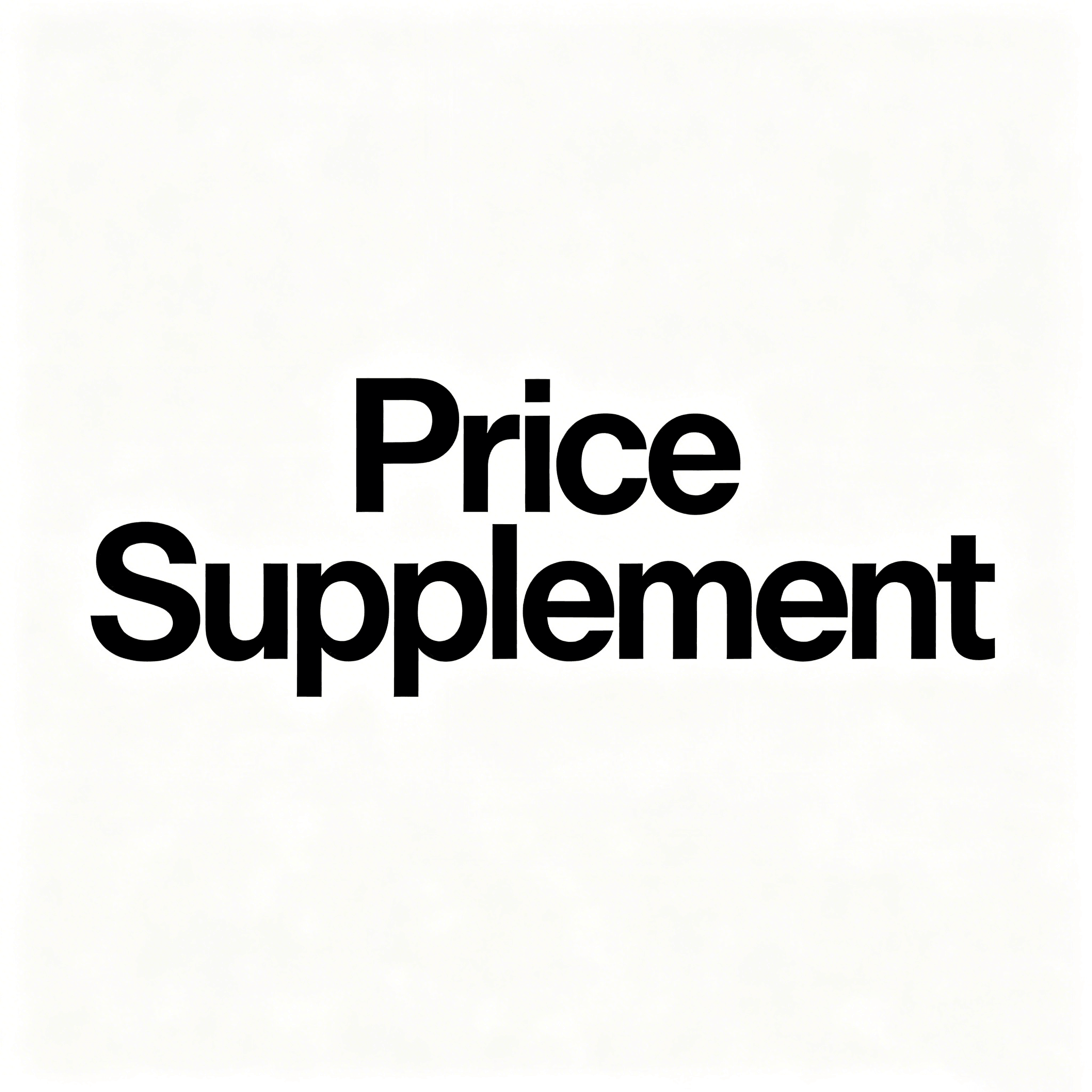 Price Supplement