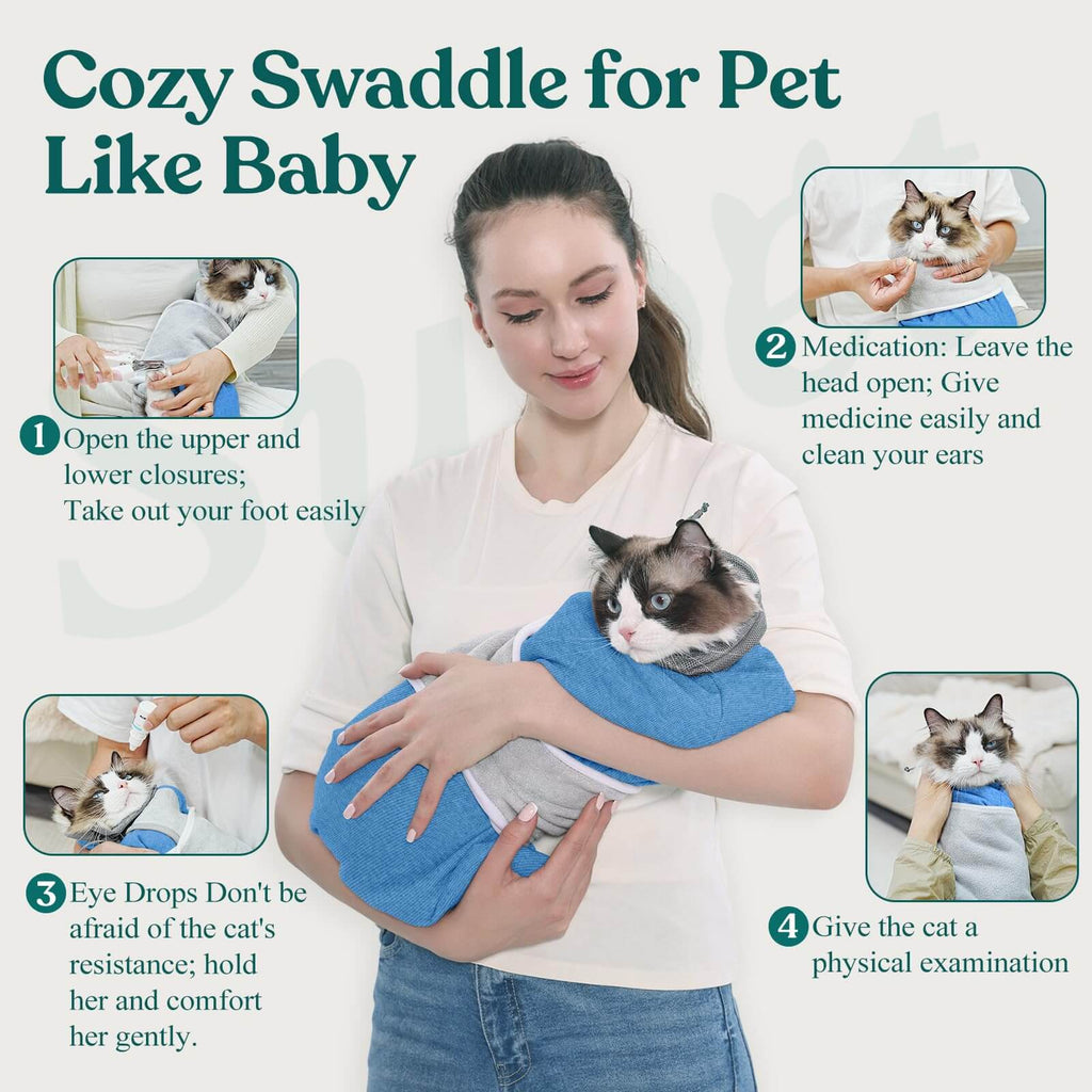 Supet Cat Grooming Wrap for Cutting Nails