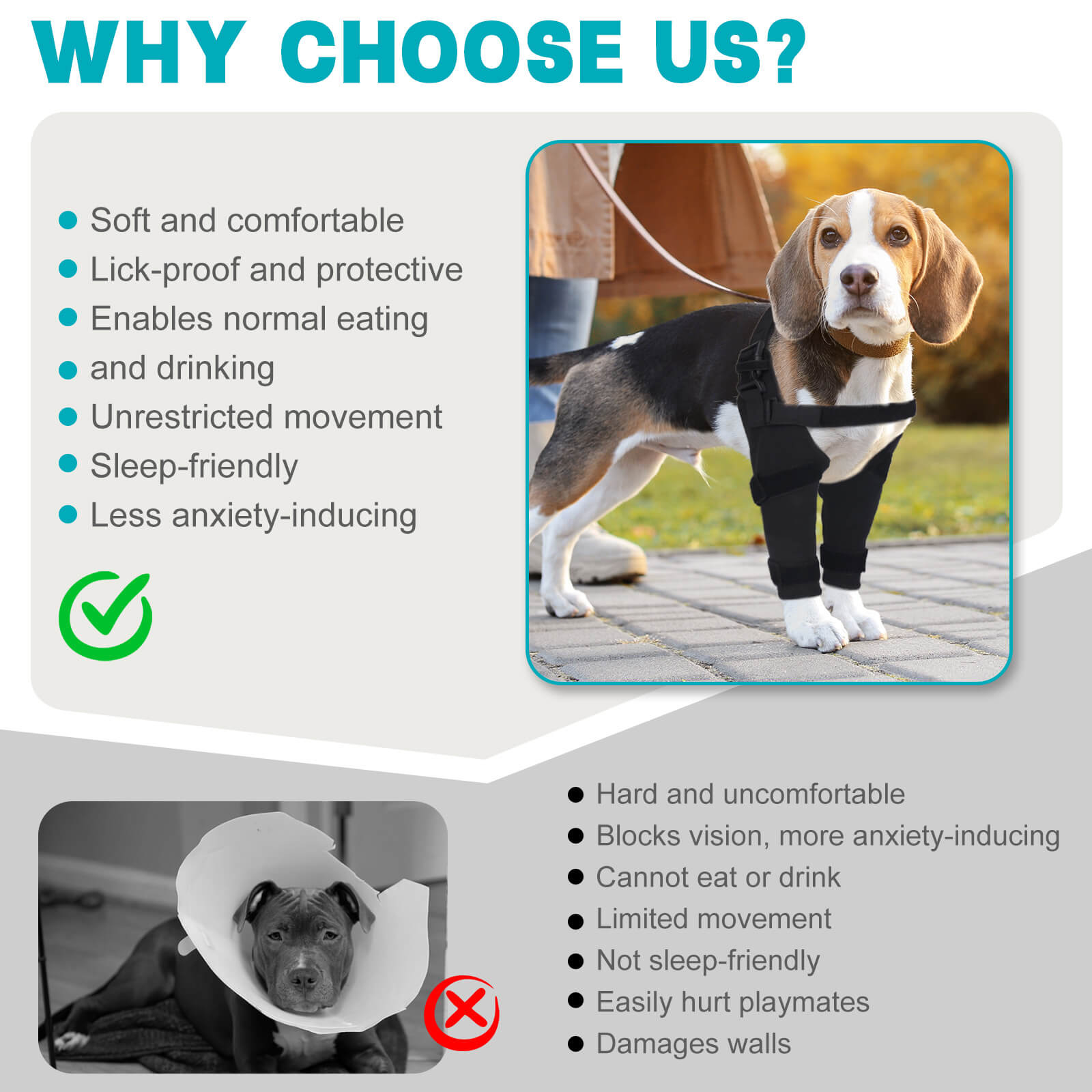 Supet Dog Elbow Protector Brace Sleeve