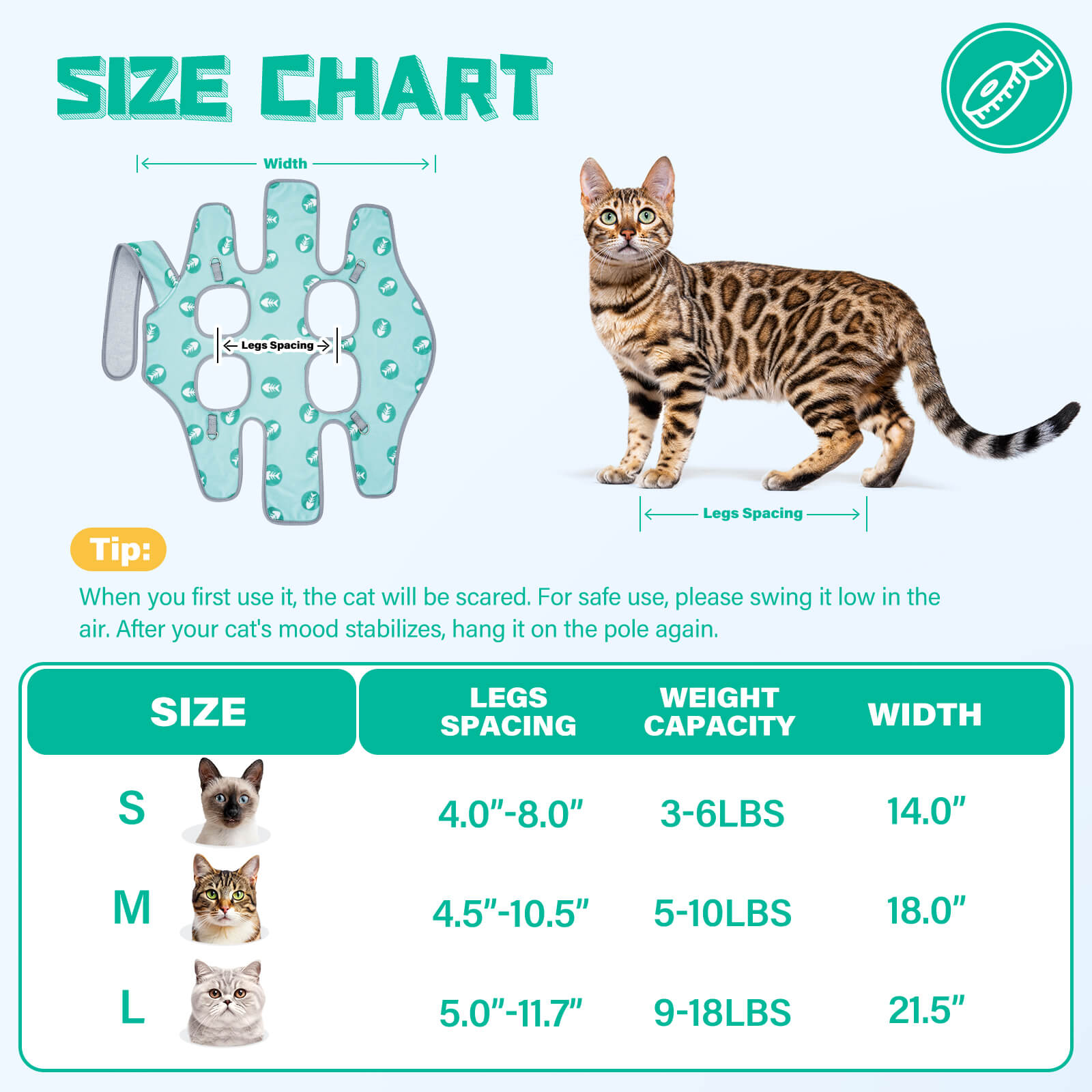 Cat Grooming Hammock_size-Supet 