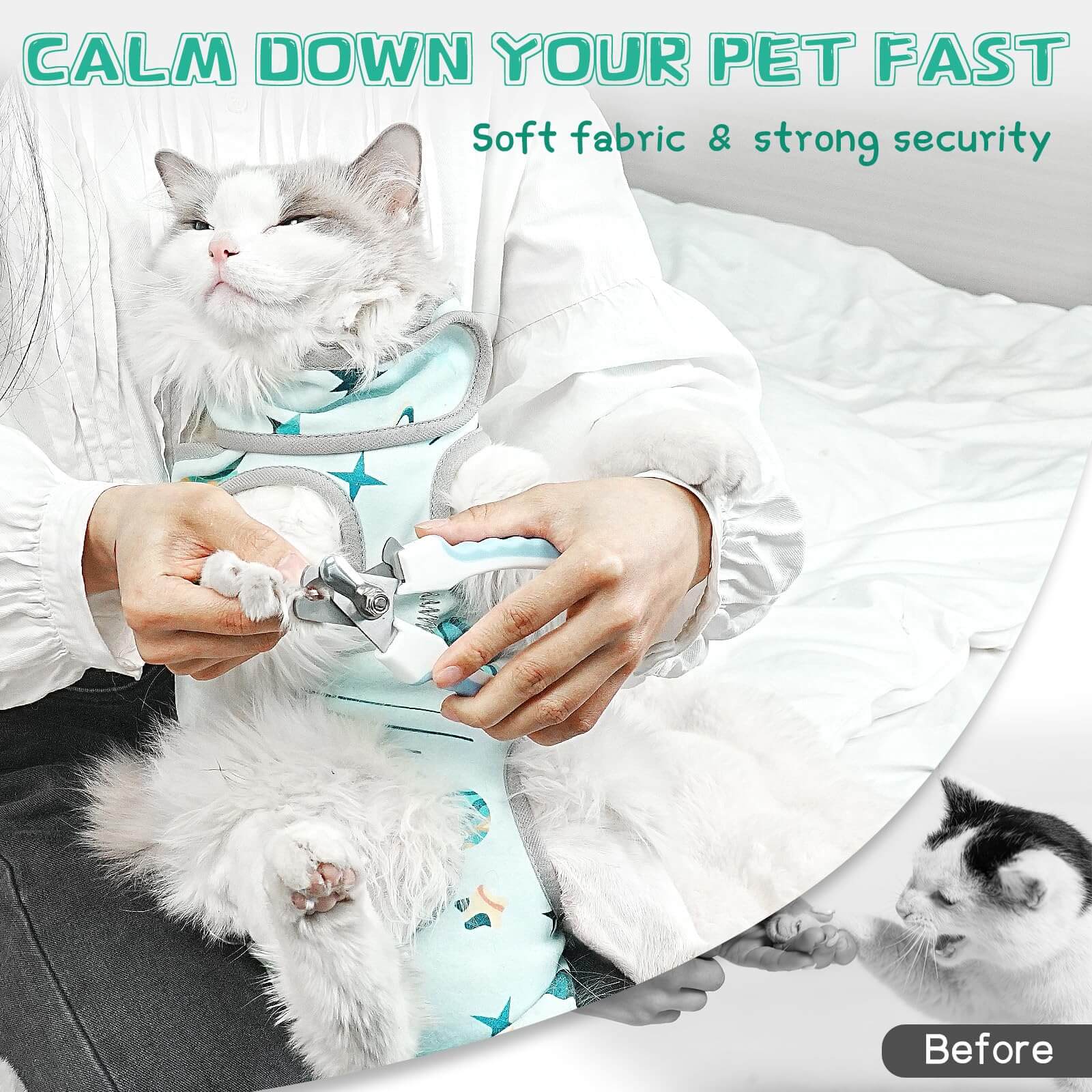 Cat Grooming Hammock1-Supet