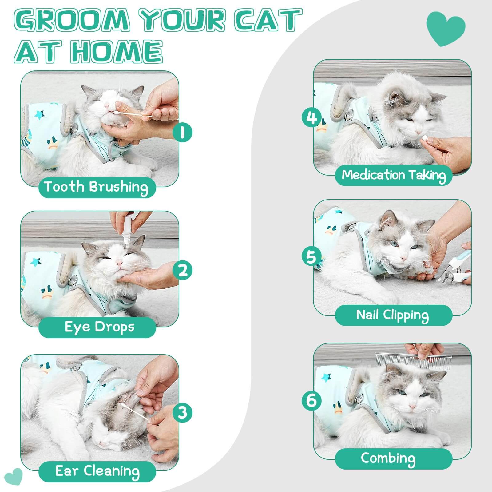 Cat Grooming Hammock4-Supet