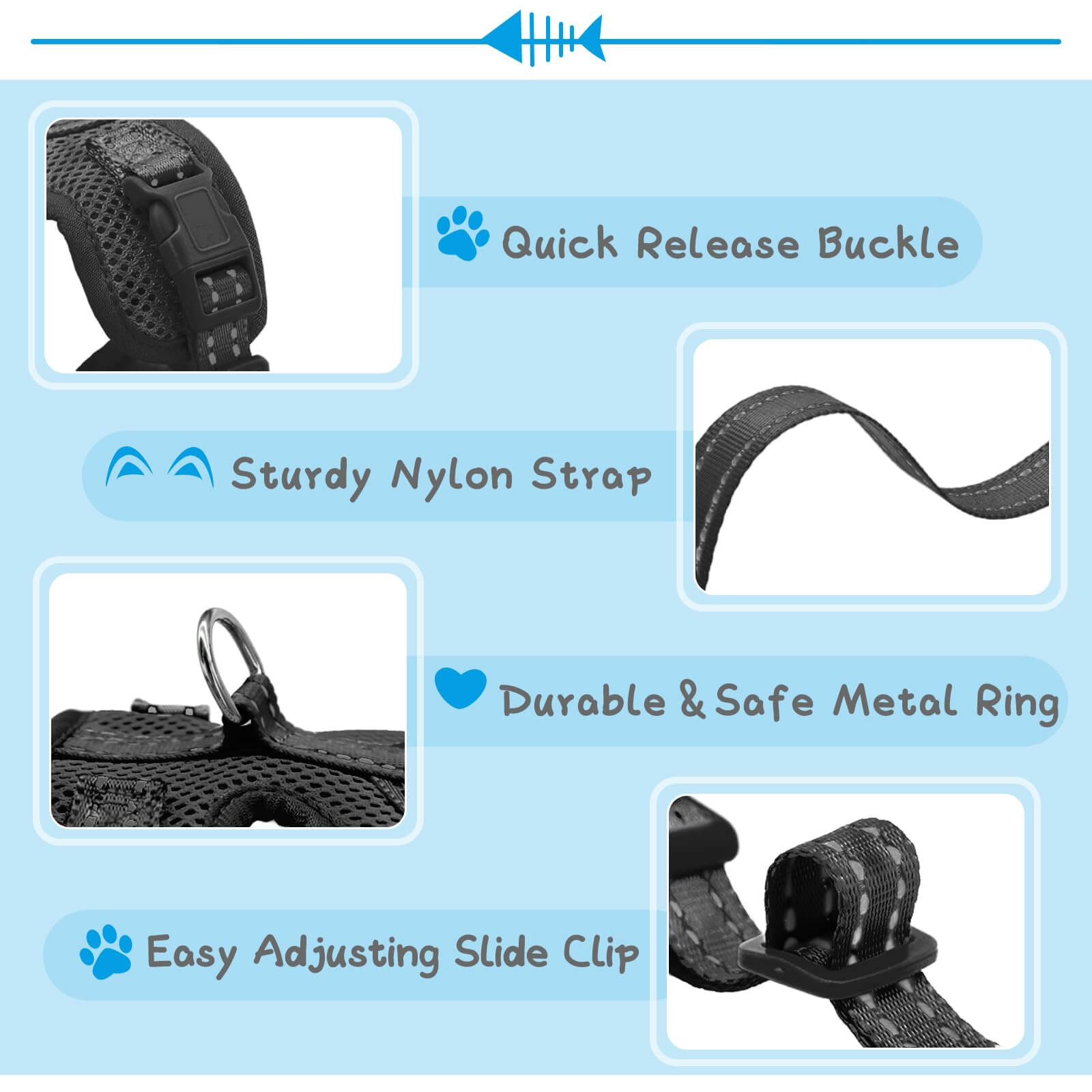 Cat Harness and Leash Set4-supet