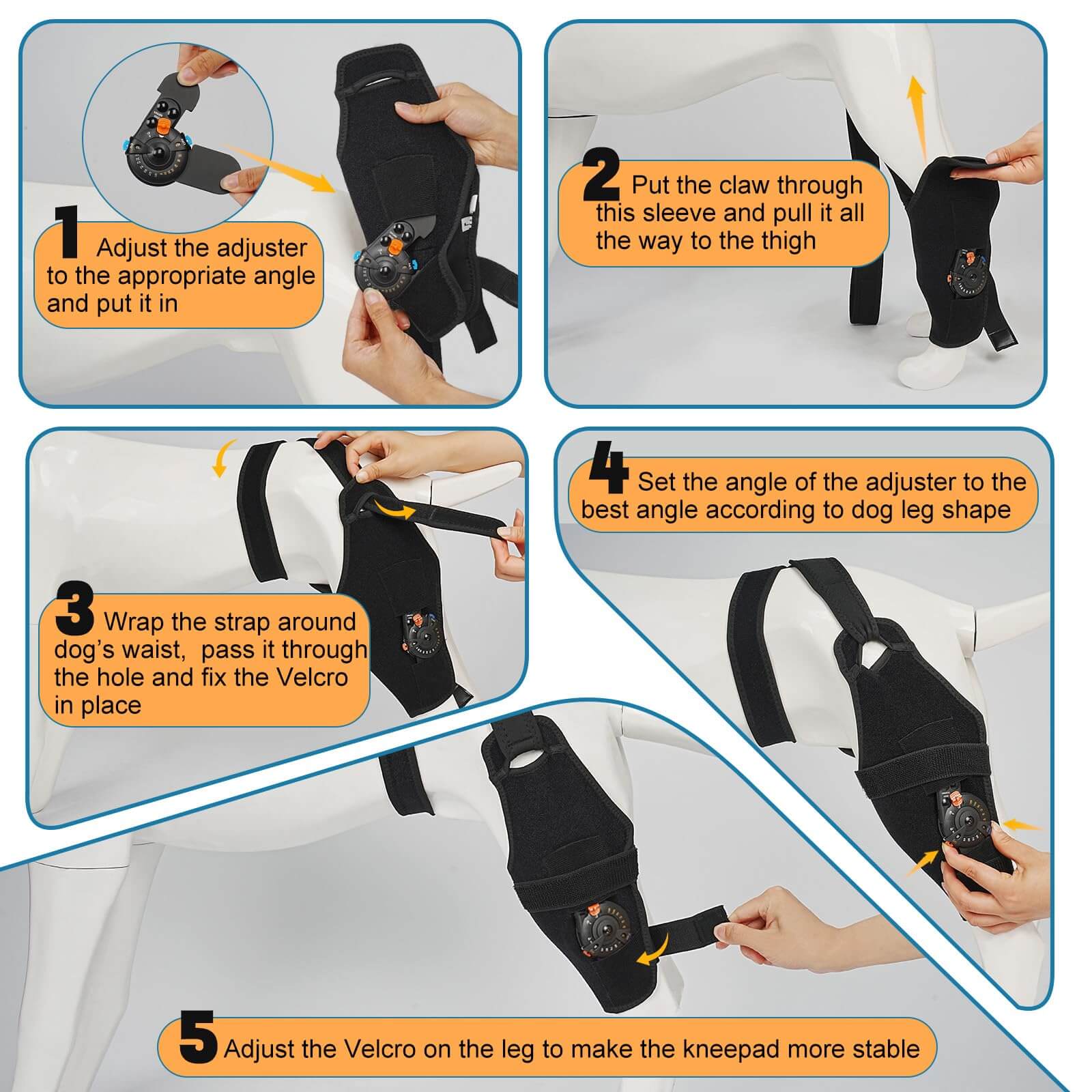 Dog Back Leg Knee Brace4-Supet