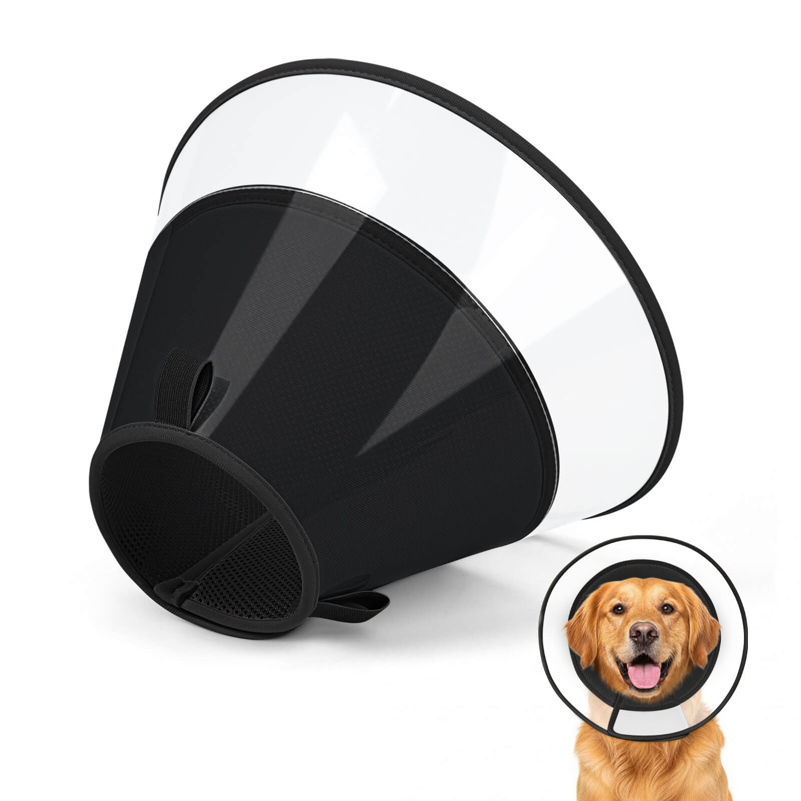 Dog Cone_black-supet
