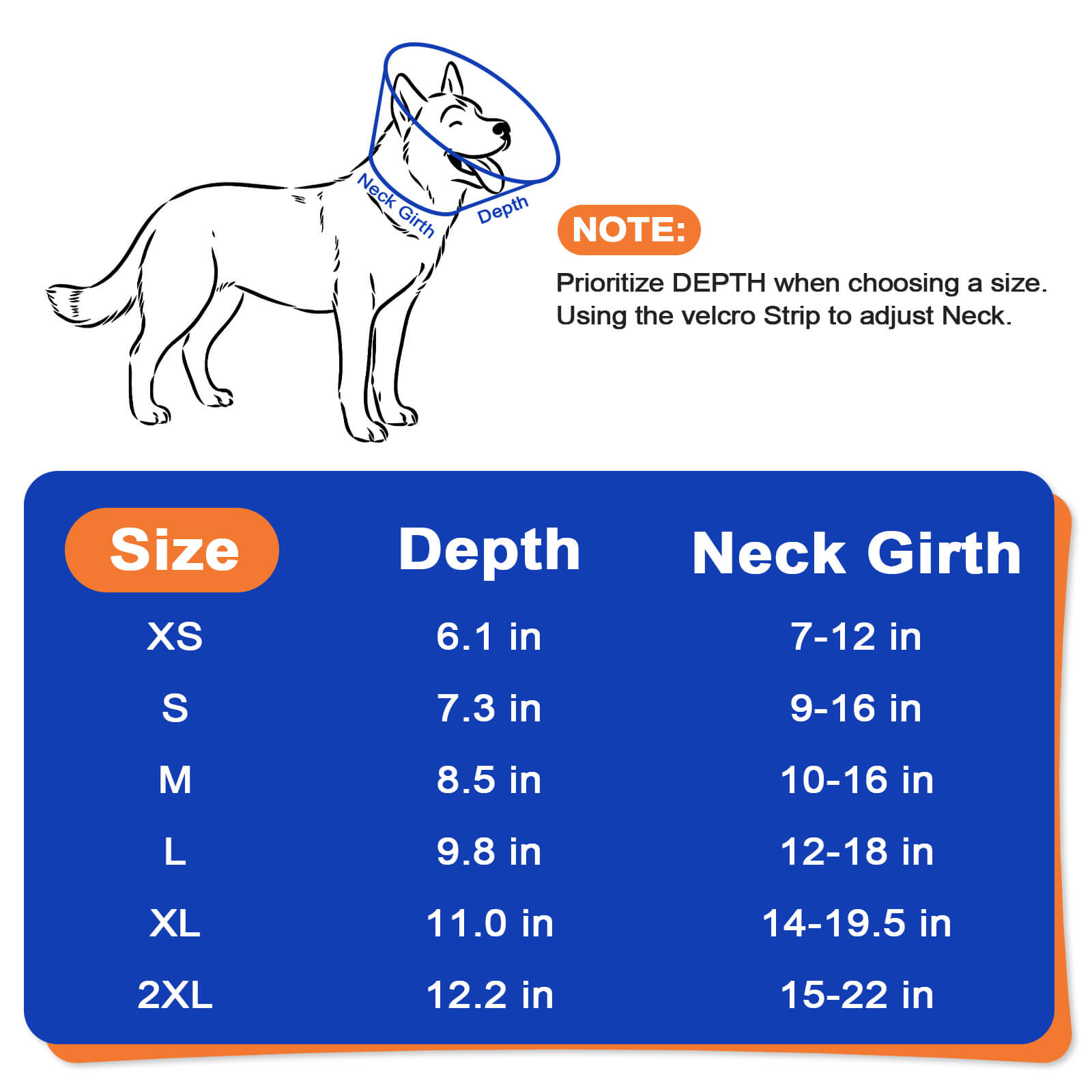 Dog Cone_size-supet