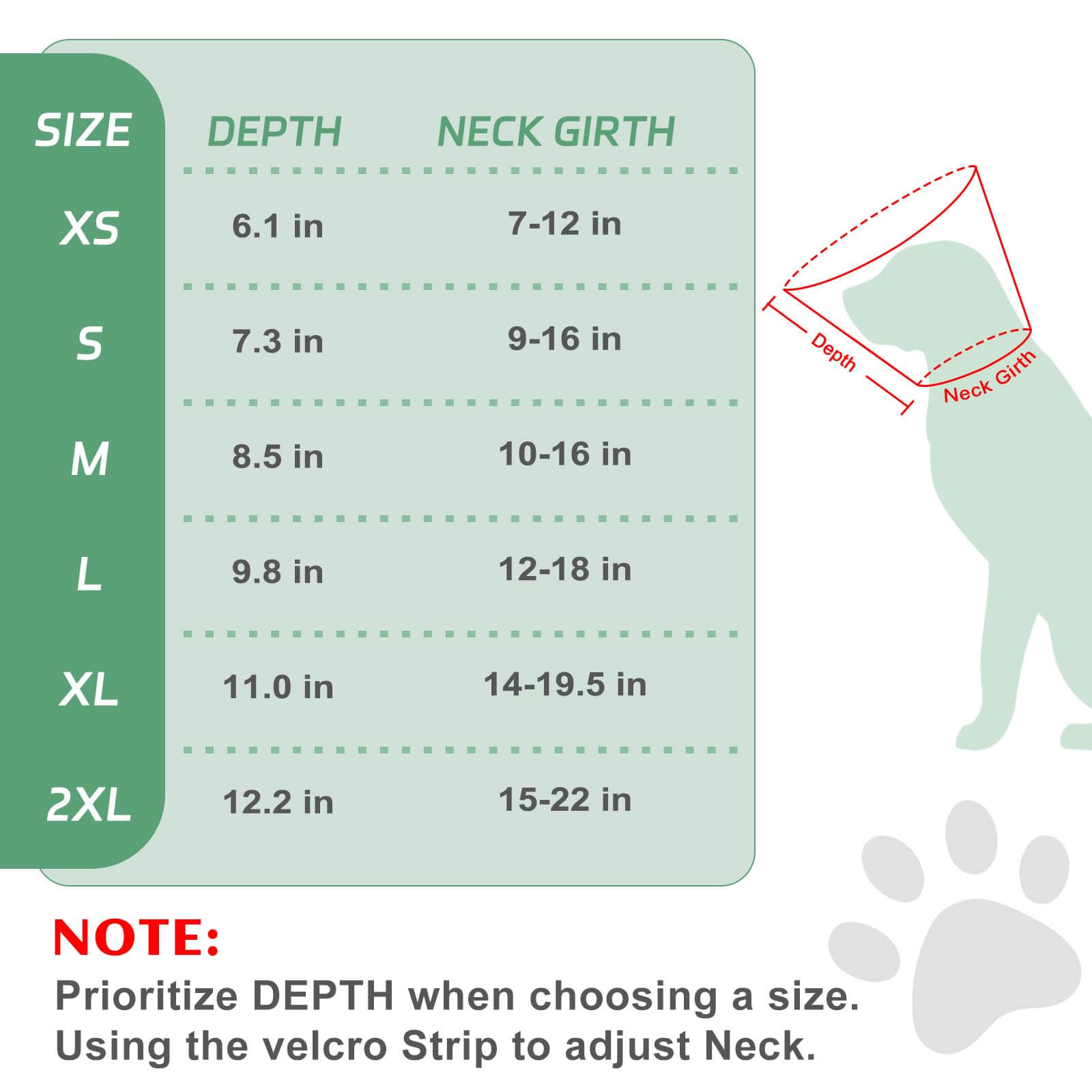 Dog Cone with pad_size-Supet