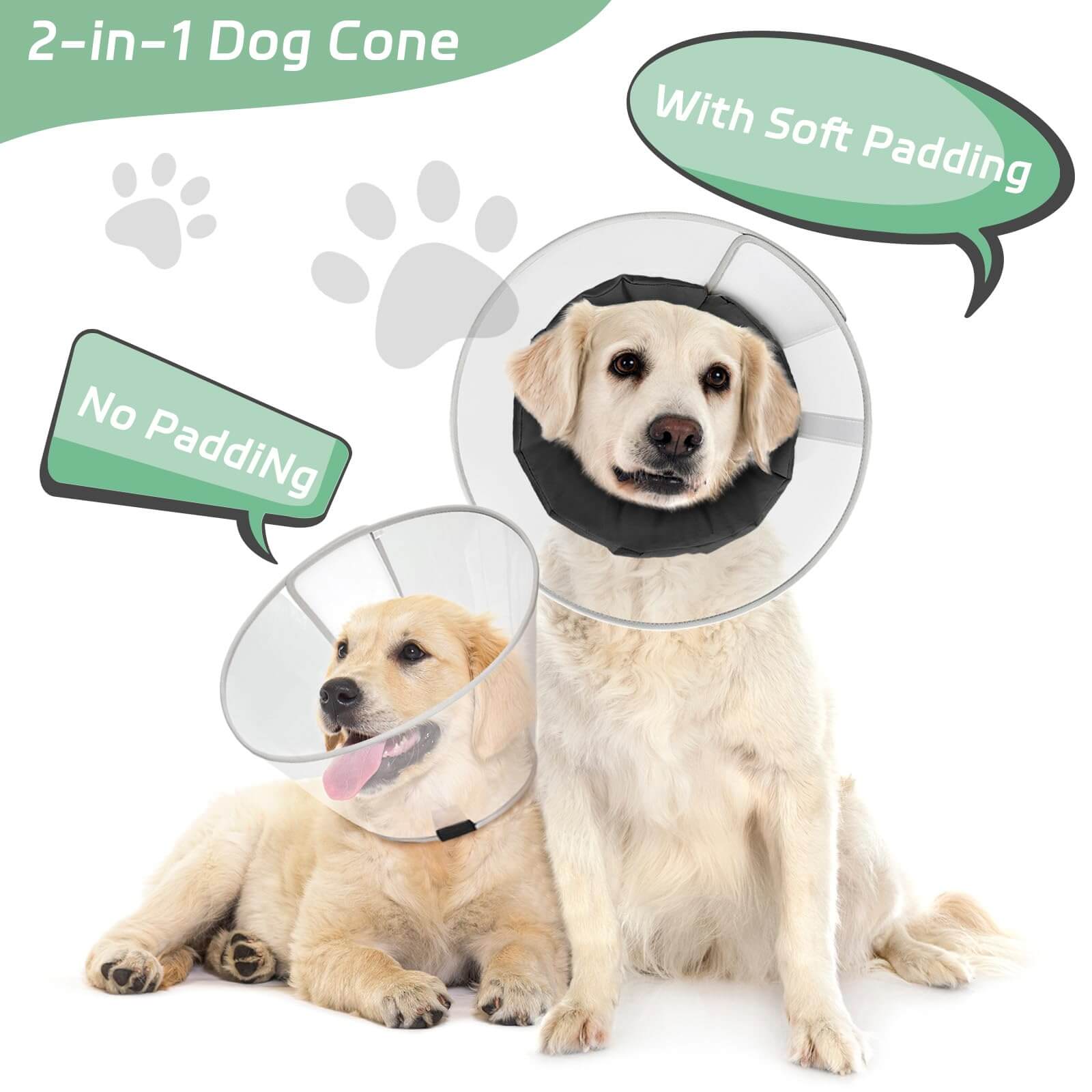 Dog Cone with pad4-Supet