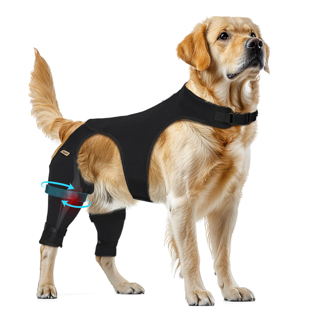 Dog Rear Leg Sleeve_black-Supet