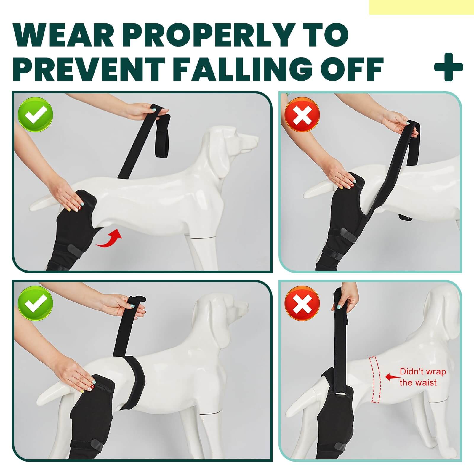 Supet Dog Rear Leg Sleeve to Stop Licking