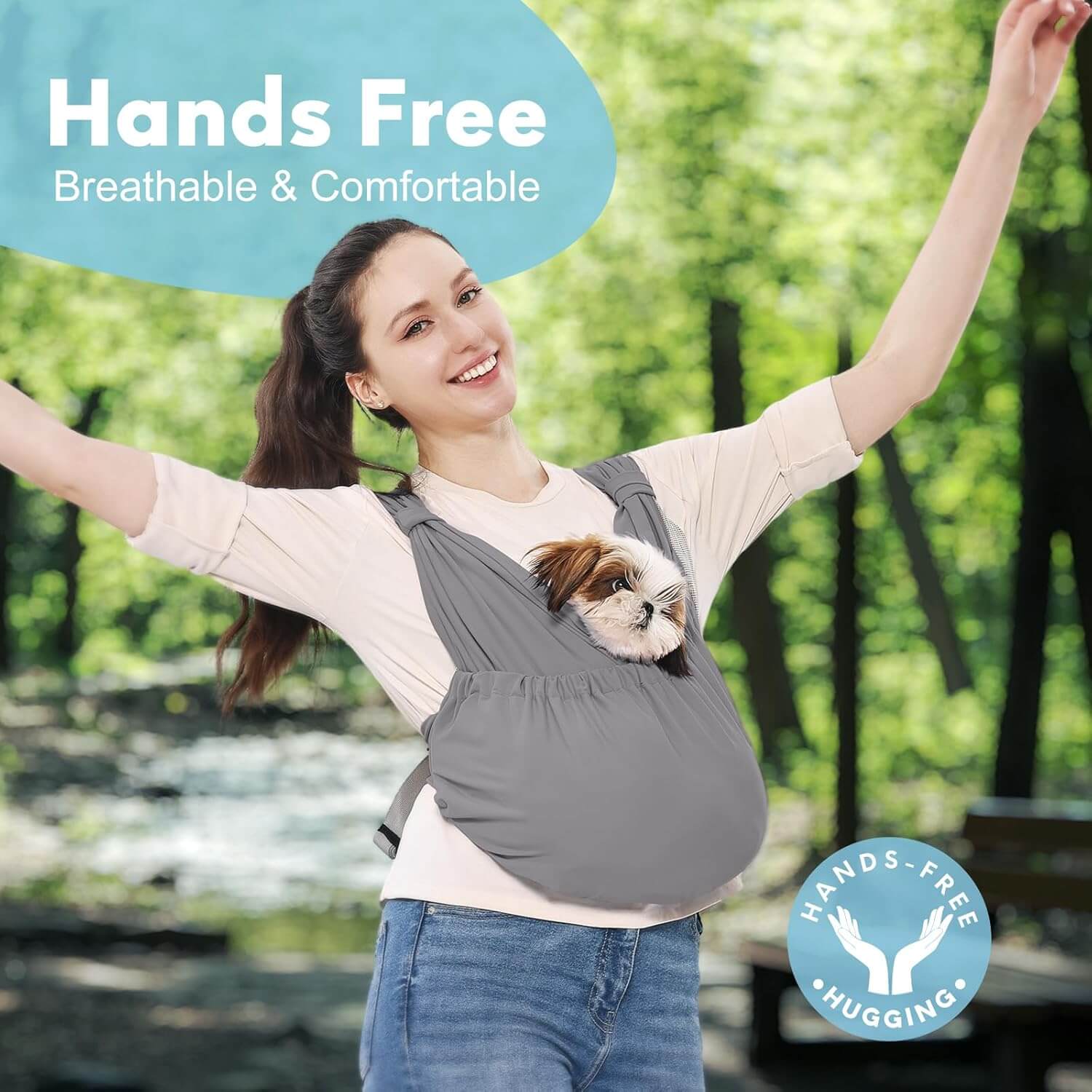 Dog Sling Carrier2-supet