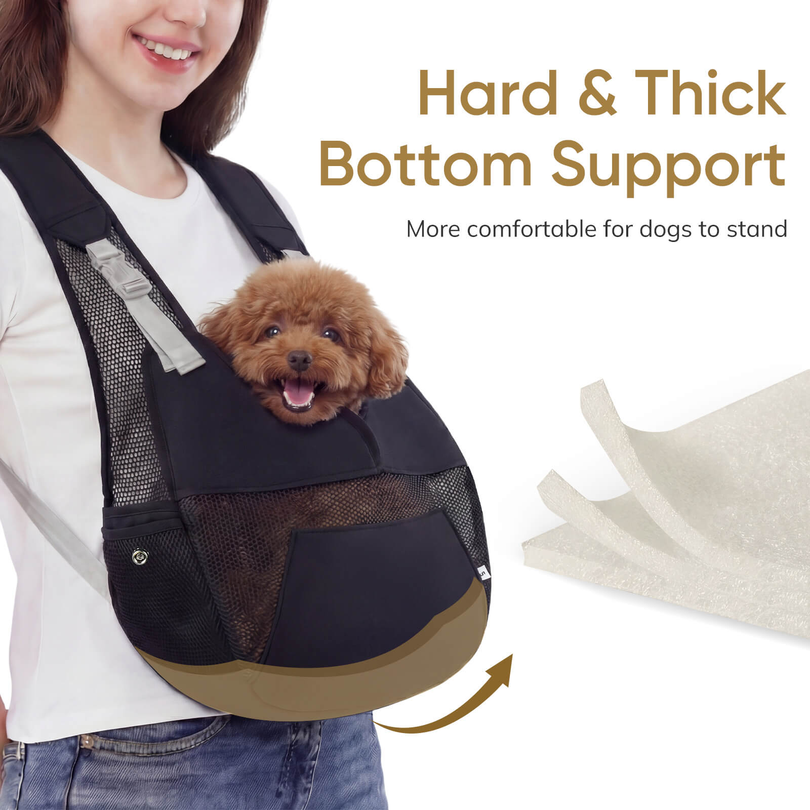 Dog Sling Carrier for Small Dogs1-supet