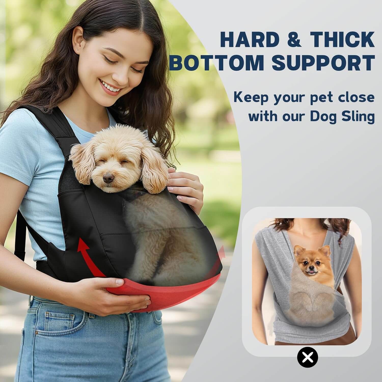 Front Dog Sling Carrier for Small Dogs1-supet