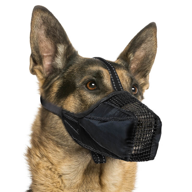 Mesh Dog Muzzle_black-Supet
