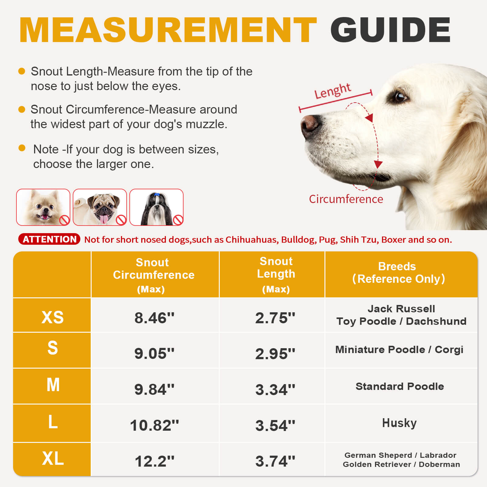 Mesh Dog Muzzle_size-Supet