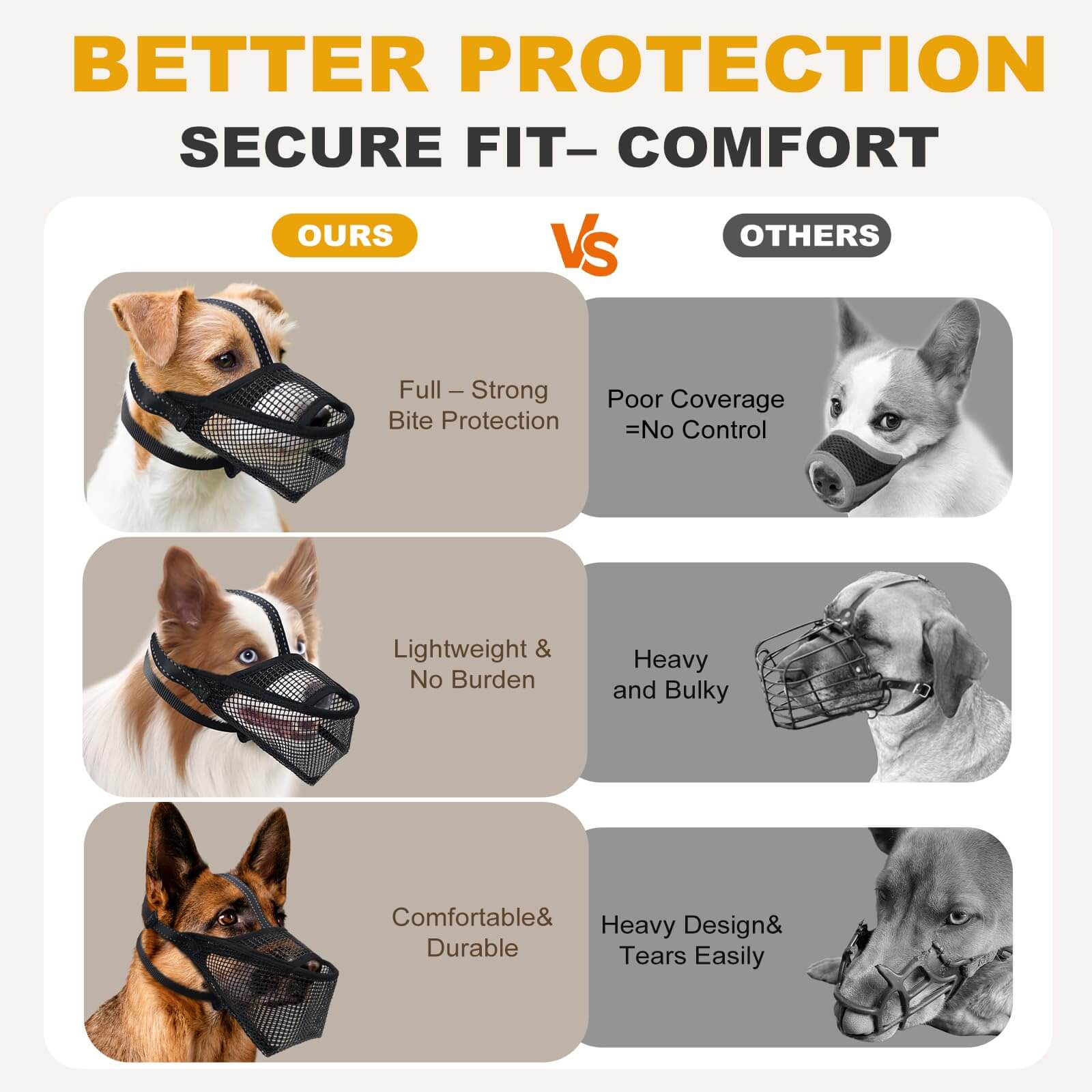 Mesh Dog Muzzle2-Supet