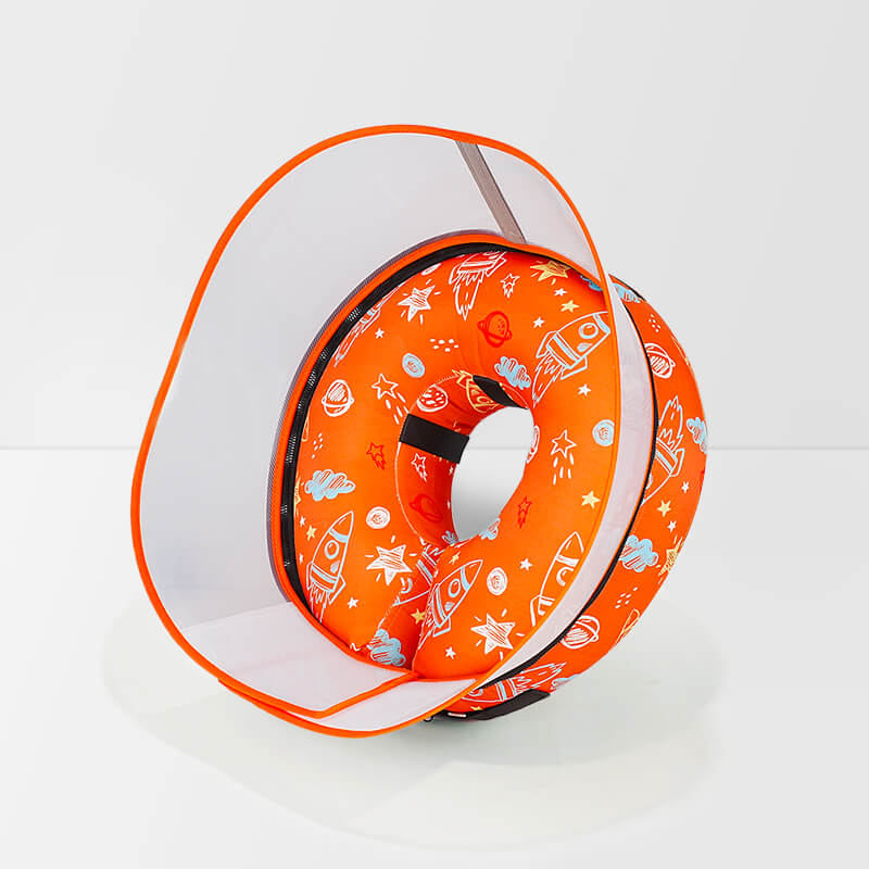 Raised Inflatable Dog Cone_Orange-supet