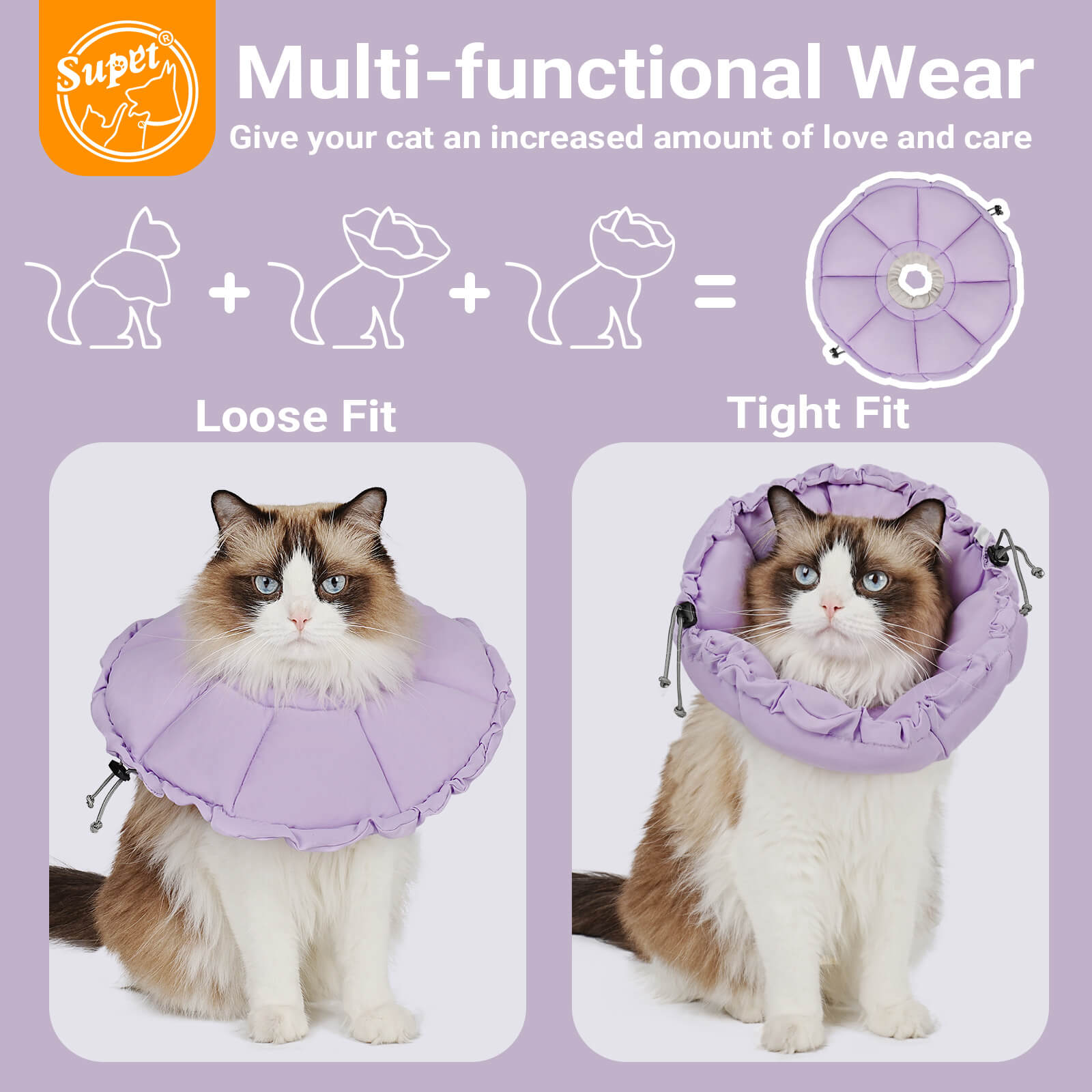 Waterproof cat cone2-Supet