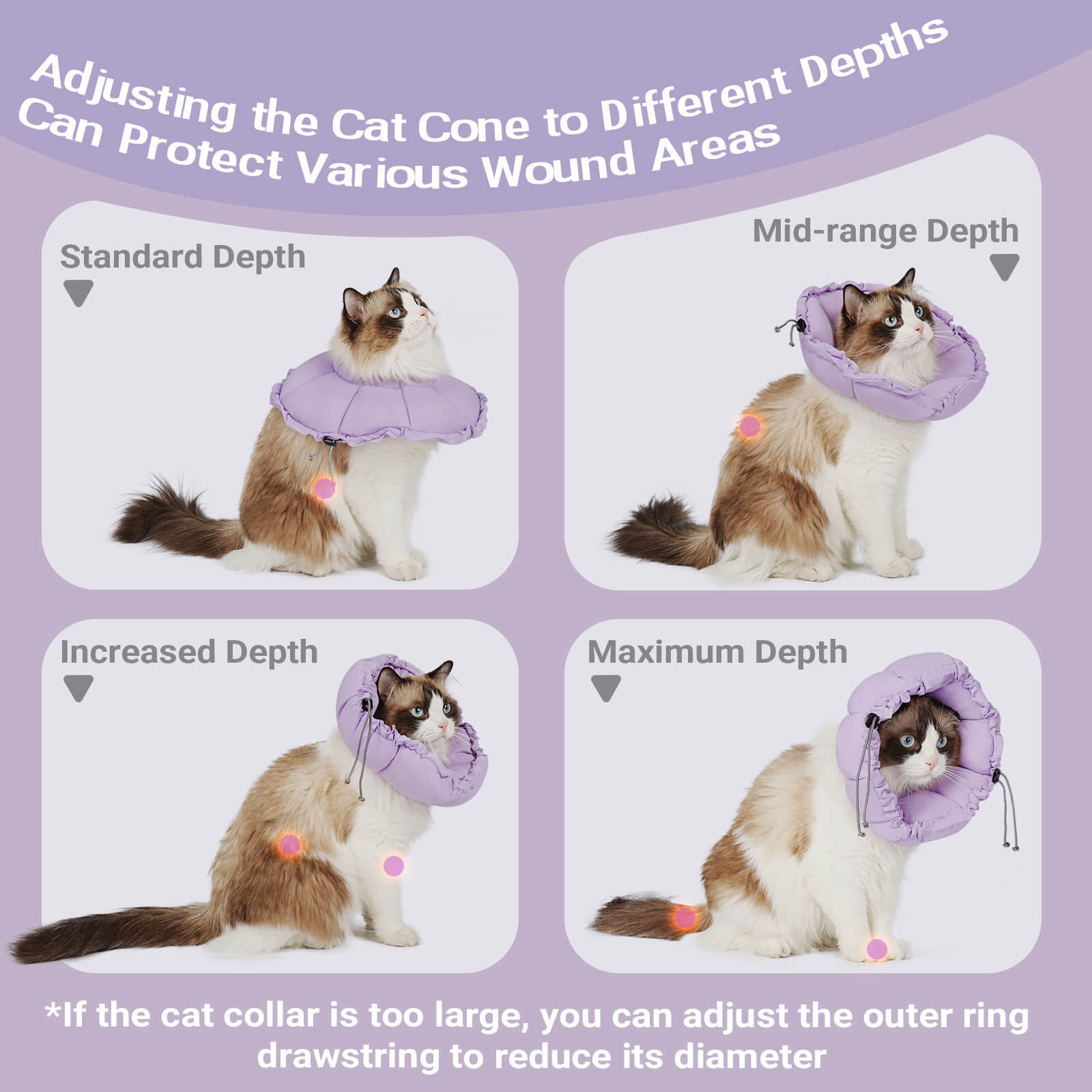 Waterproof cat cone4-Supet