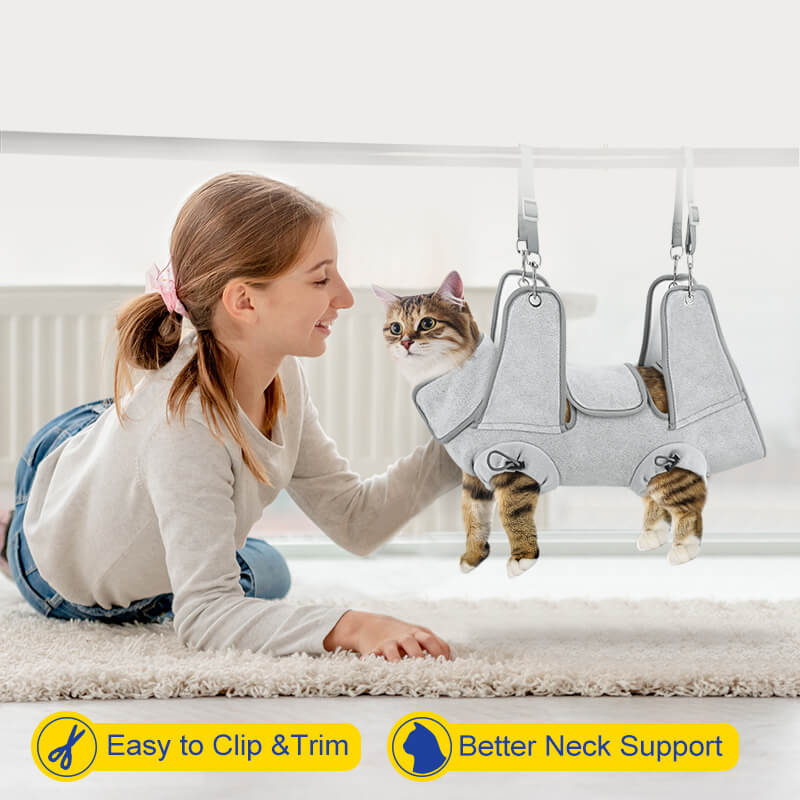 cat grooming hammock3-supet