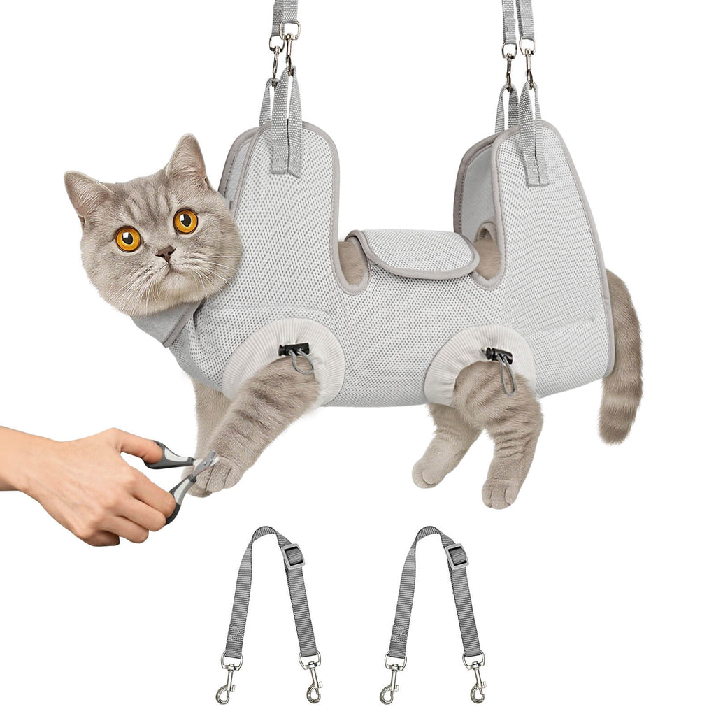 Geräuschlose Katzenpflege-Hängematte zum Krallenschneiden