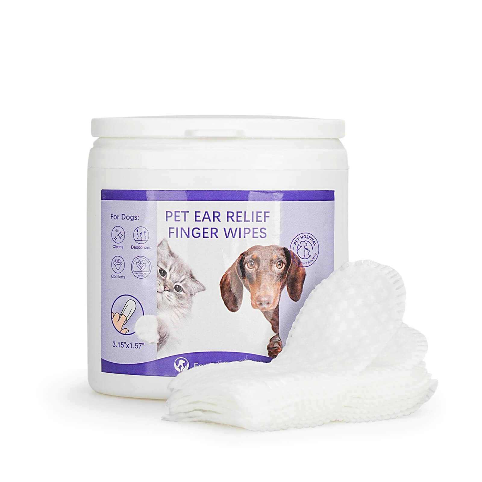 pet finger wipes-supet