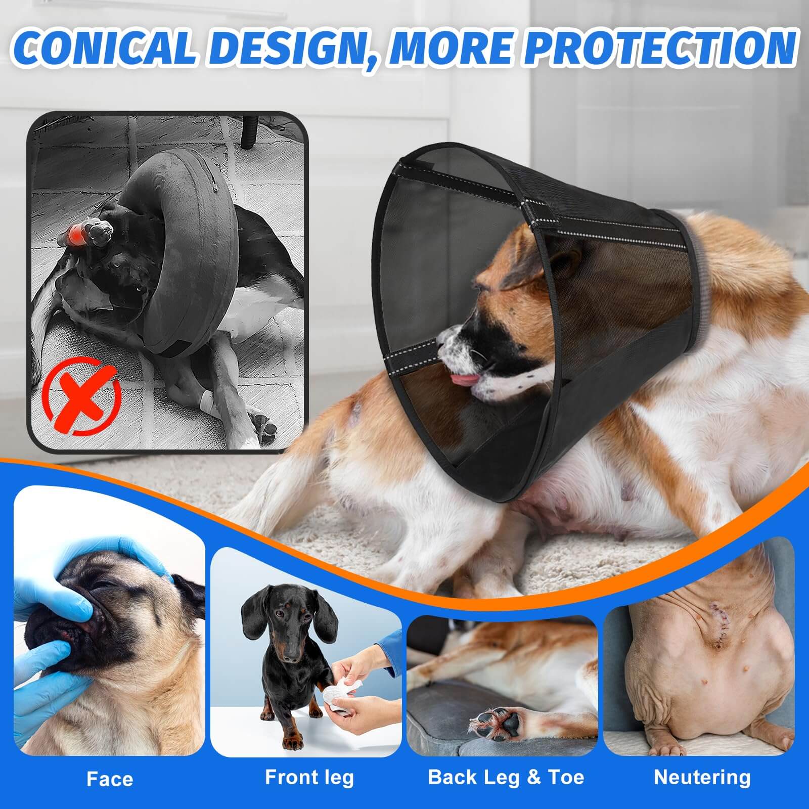 Mesh Dog Cone1-supet