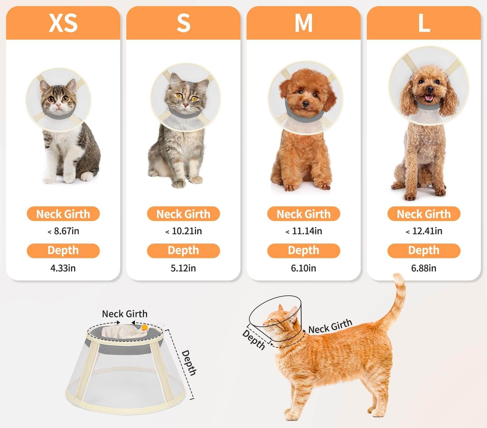 Soft Mesh Cat Cone_size-supet