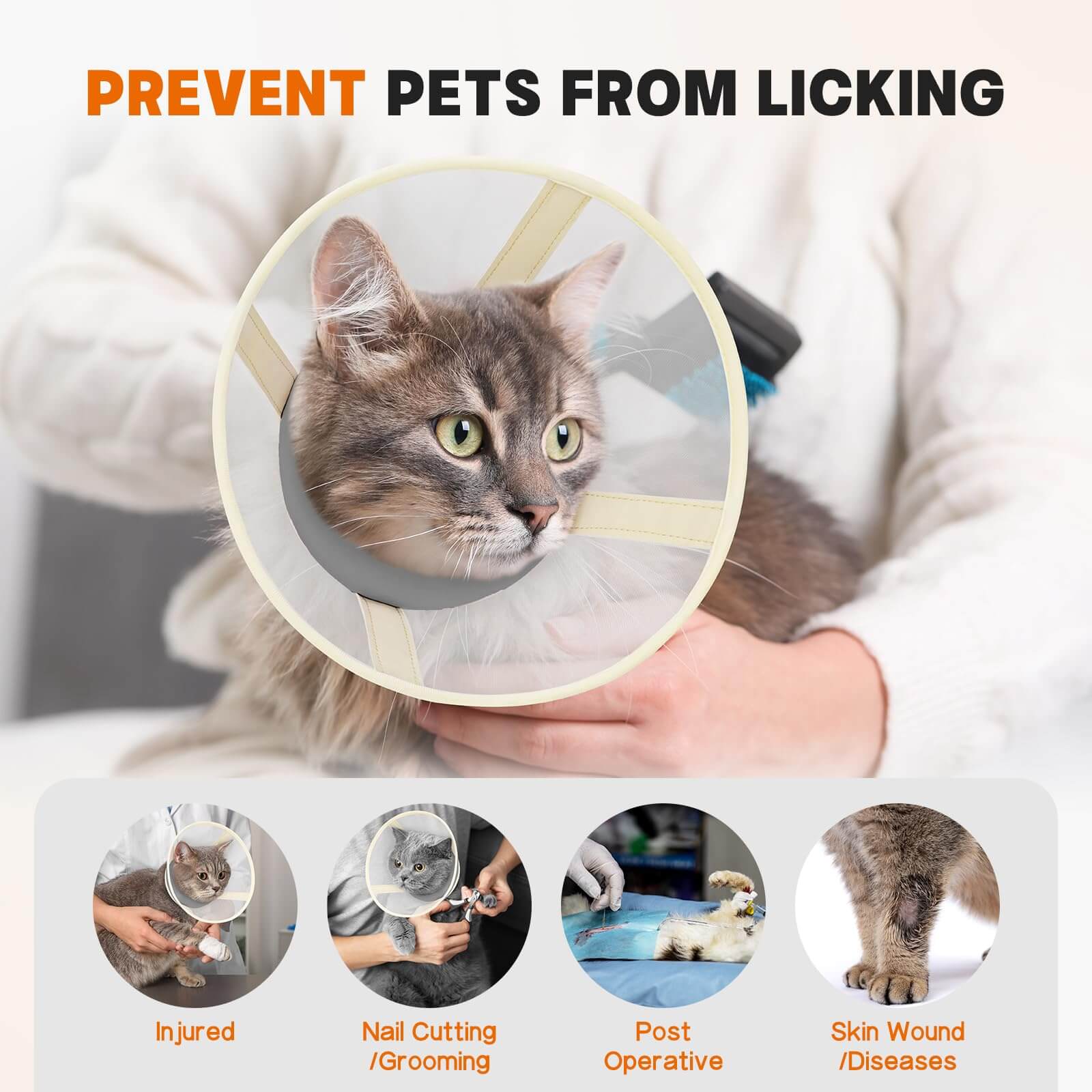 Soft Mesh Cat Cone6-supet