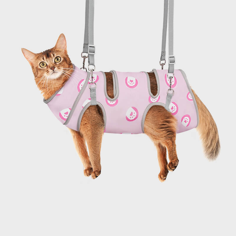 cat grooming sling_pink-supet