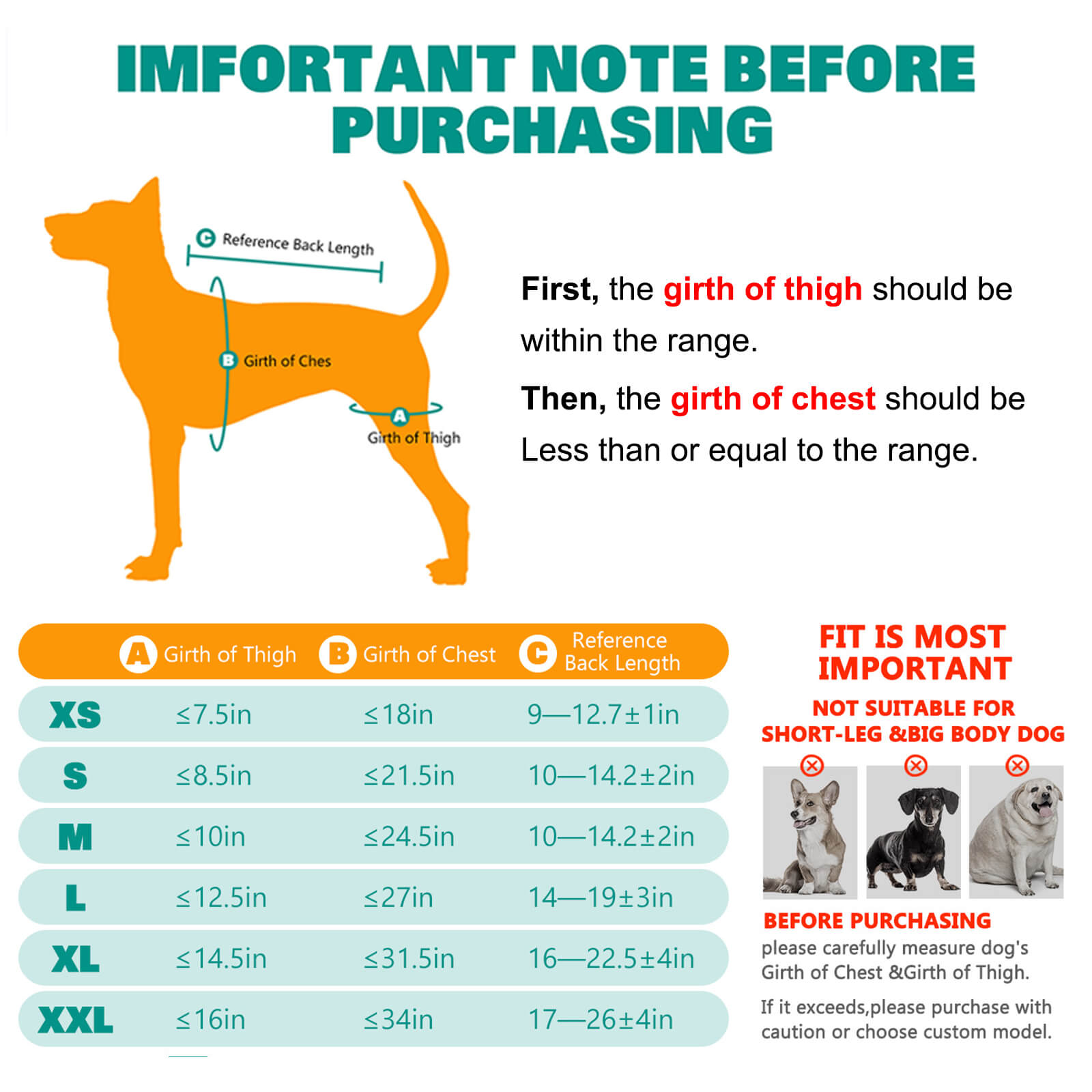 dog knee brace_size-supet