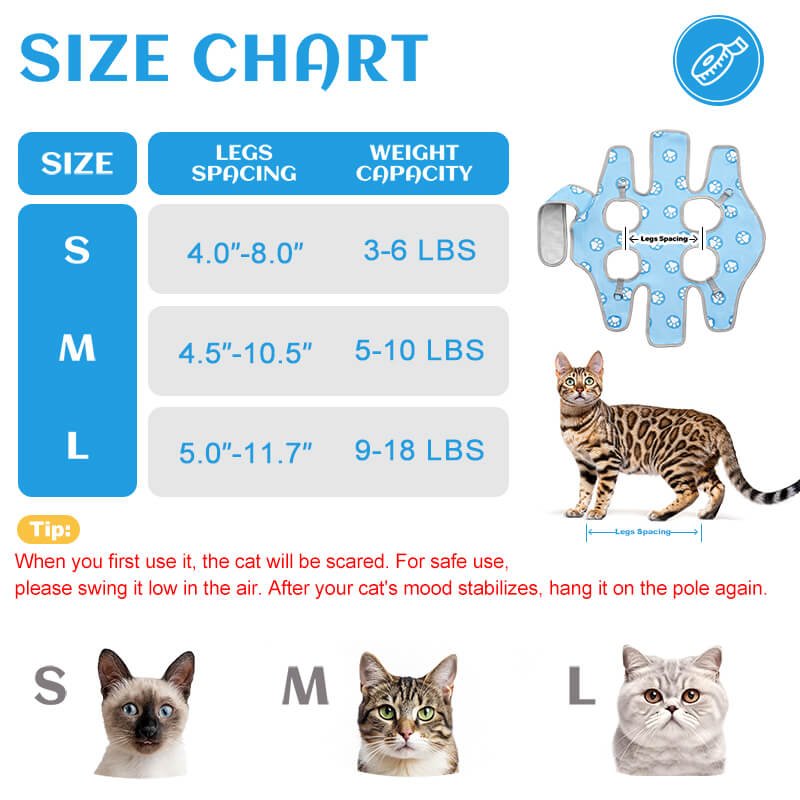 Supet Cat Grooming Sling Hammock for Cutting Nails